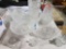 Lot of crystal bowls, vases,plates, decanter, punch bowl