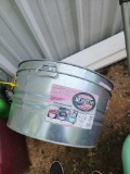 Two multipurpose steel utility tubs. No rust