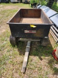 Large 3 ft by 5 ft pull behind lawn mower trailer