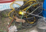 Lot of various hoses and sprayers