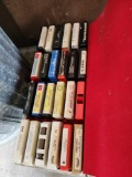 Case of 8 track tapes