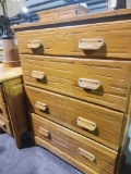 Wood Ranch Oak brand 4 drawer chest. Matches dresser in lot #533. 35