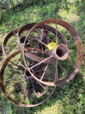 Lot of 4 iron wheels