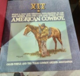 Map of the King Ranch Area and 2 hard back books- The American Cowboy, and The Great West