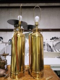 Pair of antique fire extinguisher lamps