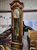 ...Soveriegn brand grand father clock with certificate of authenticity 84
