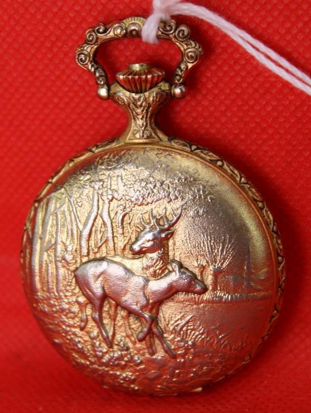 Colibri swiss made Pocket watch with deer on Proxibid