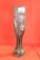 70 mm artillery brass case which was turned into a flower vase. Used.