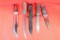 Five knives. As photographed.