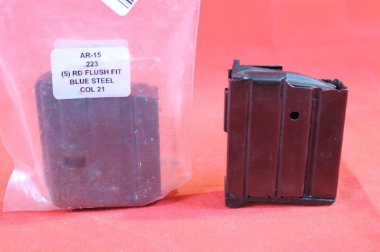Two AR-15 five round magazines. New.