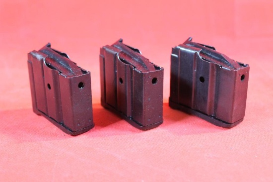 Three 5 round Ruger mini-14 magazines. New.