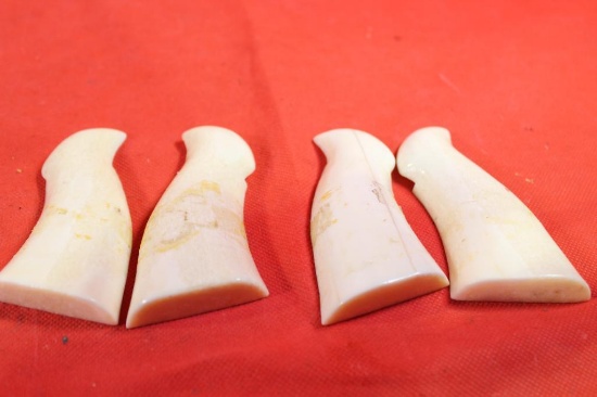 S&W white horn pistol grips. Need to be drilled.
