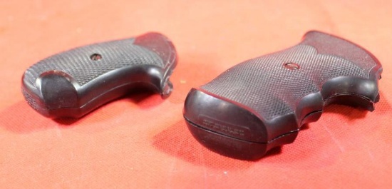 Two S&W hard rubber pistol grips. One K and one N frame. Like new.