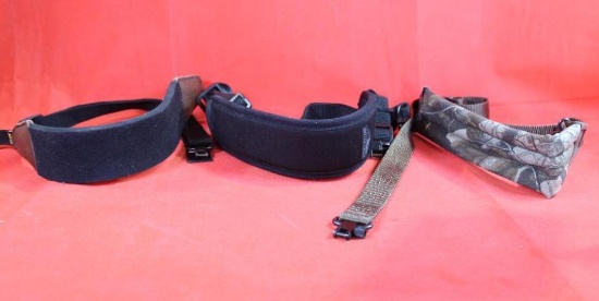 Three padded nylon rifle slings. Like new.