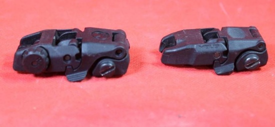MagPul folding sights, front and rear