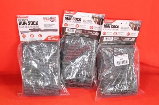 Three G Allen gun socks. New in packages.