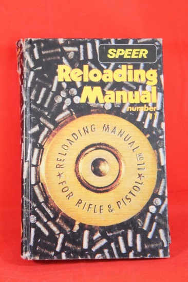 Speer # 11 reloading manual. Used.