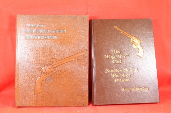 Two Colt hardcover books. The Post-War Colt Single Action revolver 1976-1986 and A Study of the Colt
