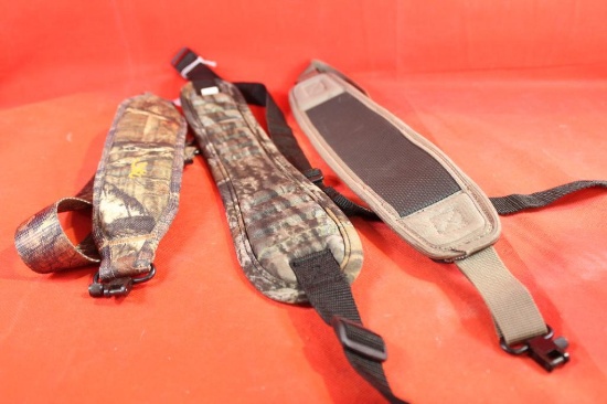 Two wide padded nylon rifle slings.