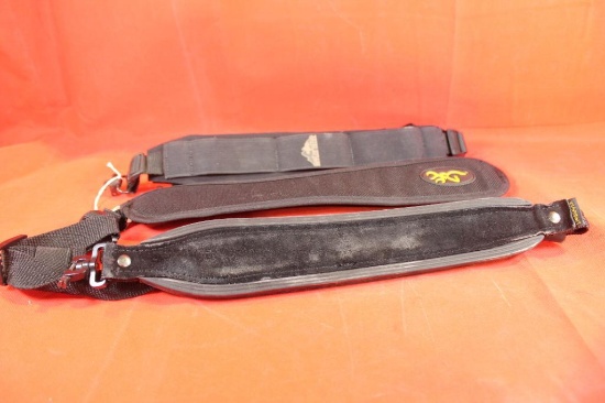 Three nylon padded rifle slings. Like new.