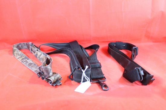 Three nylon rifle slings. Like new.