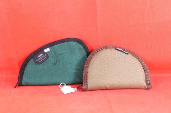 Two small nylon pistol cases. New.