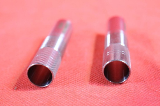 Two SS Remington 100 28 ga chokes. Imp cyc and Skeet. New.