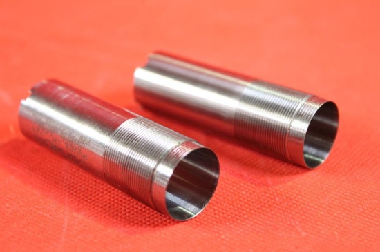 Two Carlson SS Ruger Red Label multi shot 12 ga choke tubes IC and IM. Like new.