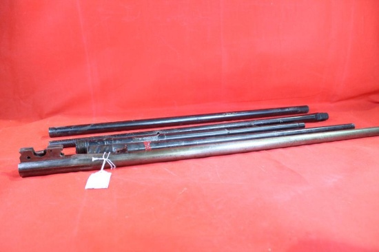 Seven rifle barrels and one shotgun barrel.. Used.