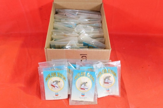 80 Nolan Ryan mixed baseball pins. New in packages.