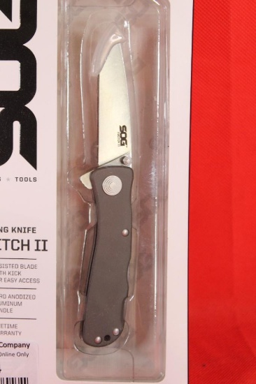 SOG Twitch II folding knife with fast opening assist, in box