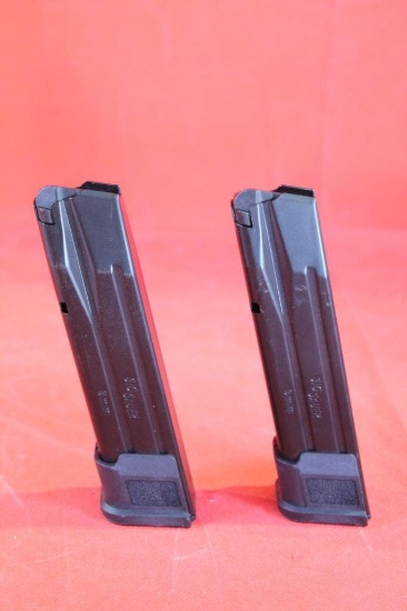 Two Sig Sauer 9MM 21 round mags