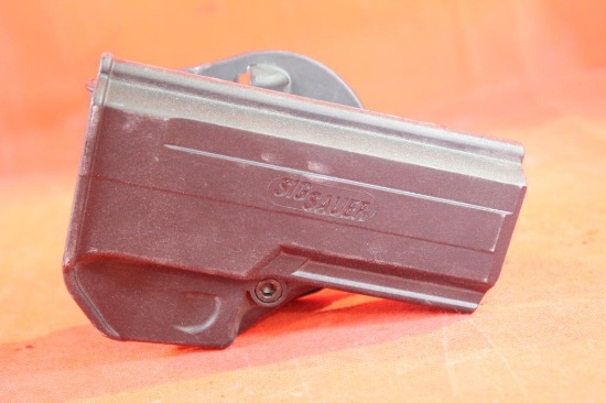 Black hard plastic Sig Sauer paddle holster for full and compact P250. Like new.