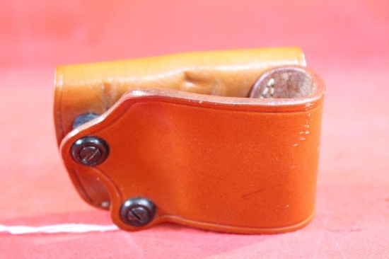 Galco right handed brown leather receiver holster. Used in very nice condition.