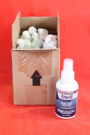 Box of 6/ 4oz bottles of Ultra lube gun oil,