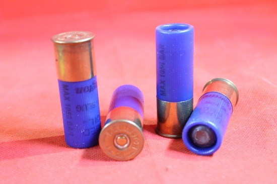 Four boxes Remington 12 gauge rifled slugs 2 3/4", 20 count total