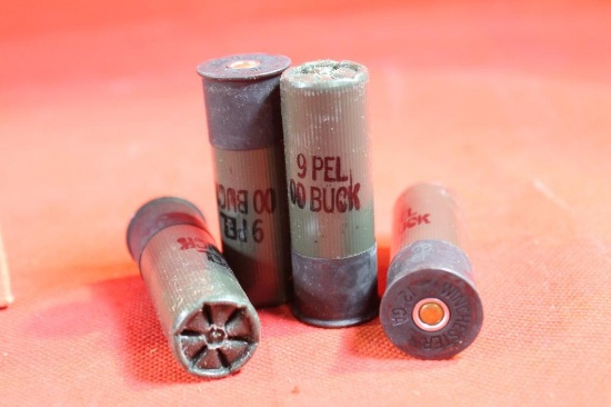 Three boxes 12 gauge 00 buckshot, 15 total