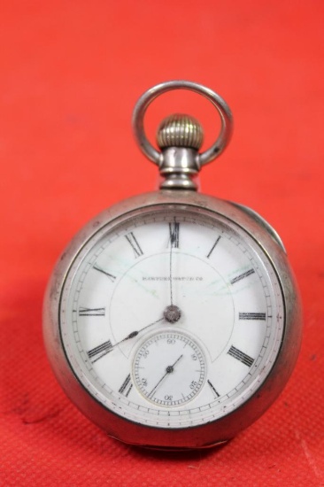 Hampden watch company open face pocket watch, estimated production date 1888, 15 jewels, serial #