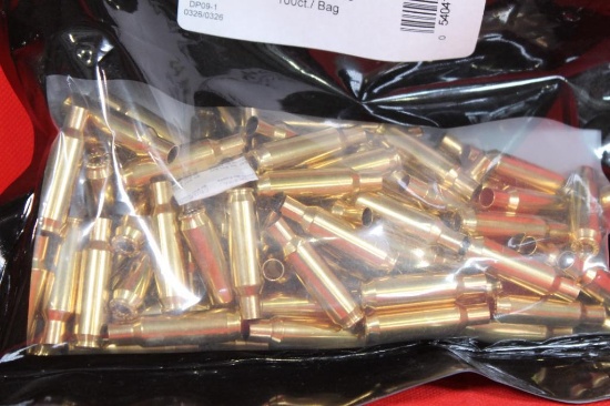 Bag of Nosler 24 Nosler unprimed brass. New in package. Count 100.