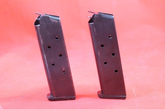 Two 7 round 1911 45 ACP magazines. Like new.