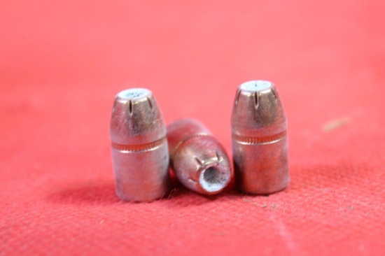 One red Hornady box of 357, 158 gr JHP/XTP bullets. Count 20.