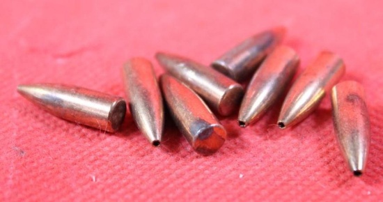 One bag of 22 cal 50 gr SP, count 36, one bag of 22 cal 53 gr HP, count 96 and one bag of 22 cal 63