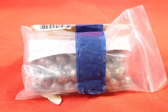 Two bags of 58 cal lead round balls. Count 100.