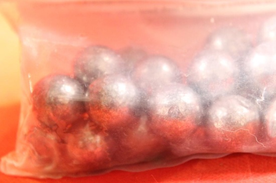 Bag of .672 lead round balls. Count 25.