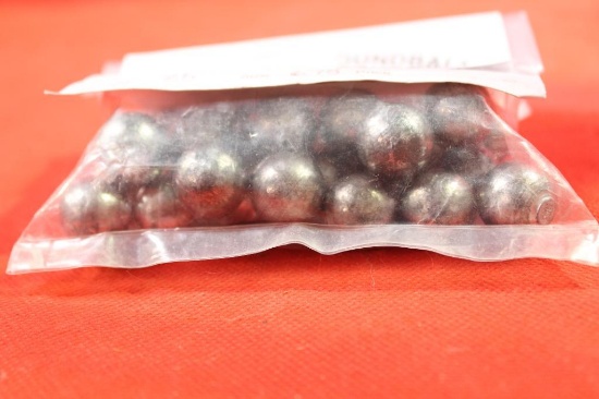 Bag of .672 lead round balls. Count 25.