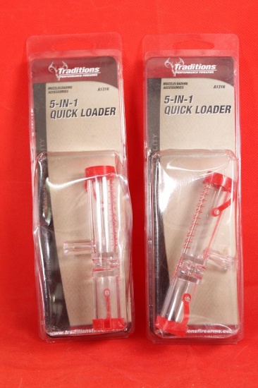 Two Traditions 5-in-1 quick loader for black powder shooting. like new in packages.