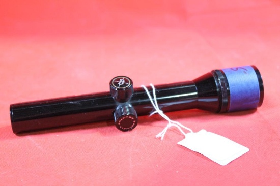Bushnell single power pistol scope with fine crosshairs. Used in good condition.