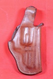 Bianchi #5 BH brown leather right handed snap holster for S&W 21/2