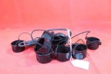 Five scope covers. Used.