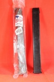 Two 50 Round 9MM magazines, one USA MAg new in pkg and one used